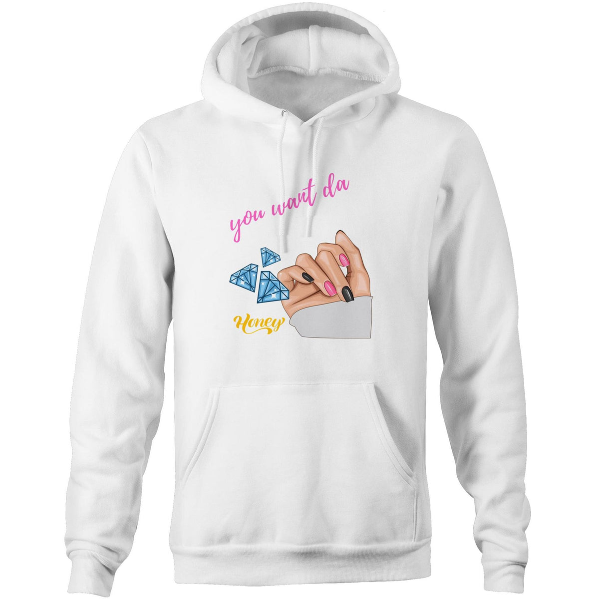 Gel Crystal 2 AS Colour Stencil - Pocket Hoodie Sweatshirt