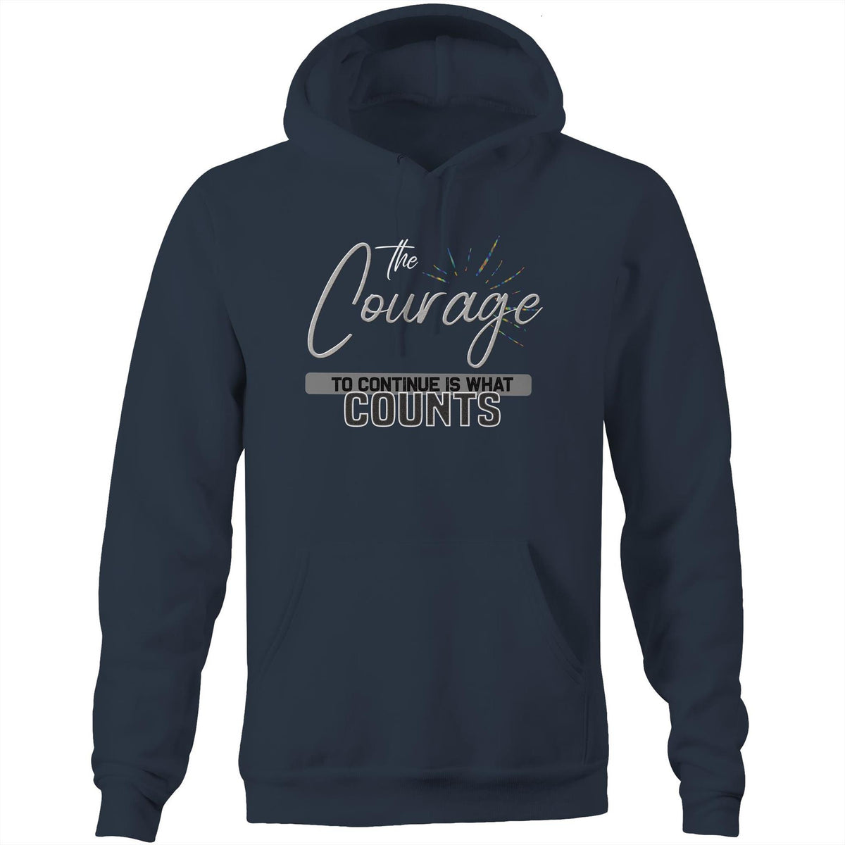 Premium Hoodie - Courage Design - (Dark Colors)