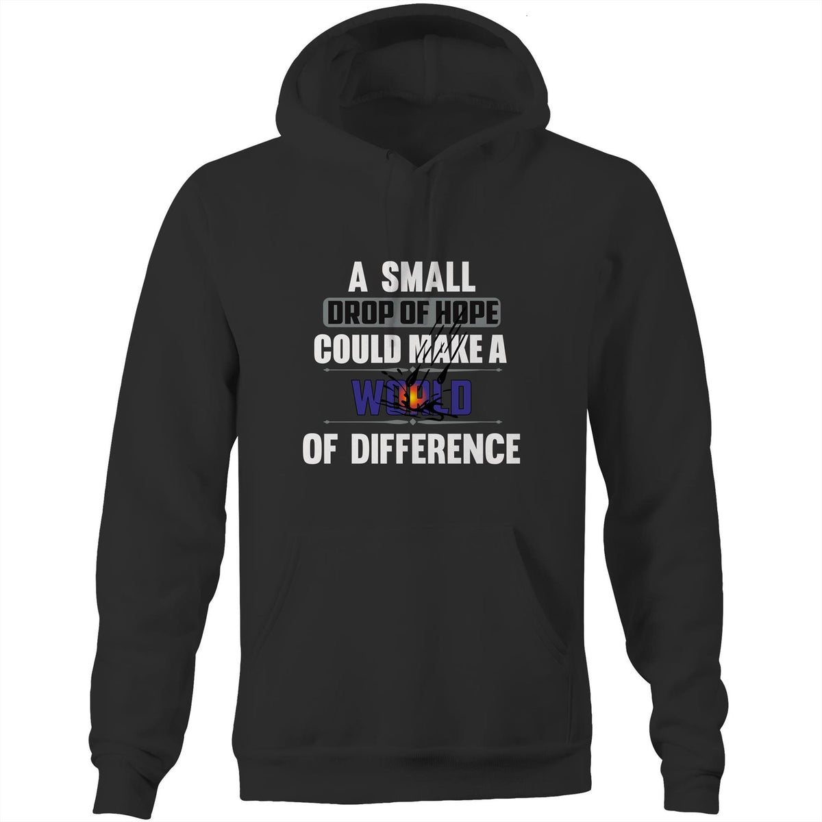 Premium Unisex Hoodie - Drop of Hope Design - (Dark Colors)