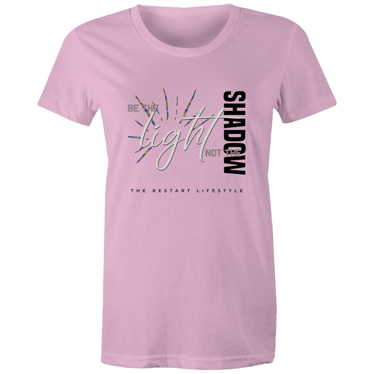 Premium Woman's T-Shirt - Be the Light Design - (Light Colors)