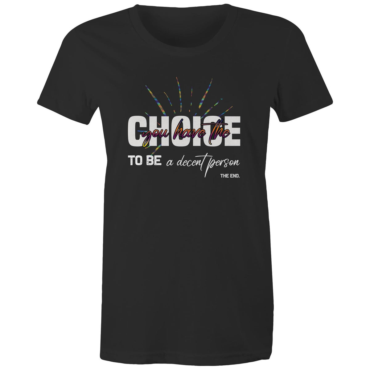 Premium Woman's T-Shirt - Choice Design - (Dark Colors)