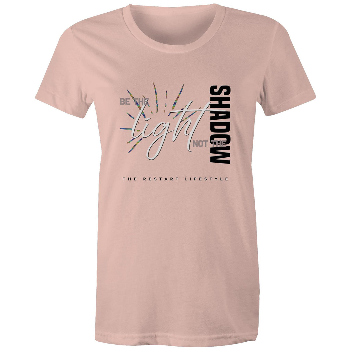 Premium Woman's T-Shirt - Be the Light Design - (Light Colors)