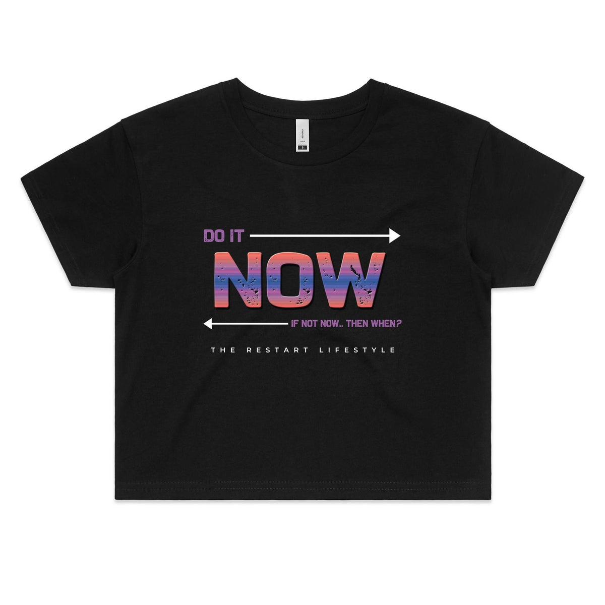 Premium Women's Crop Top - Do It Now Design