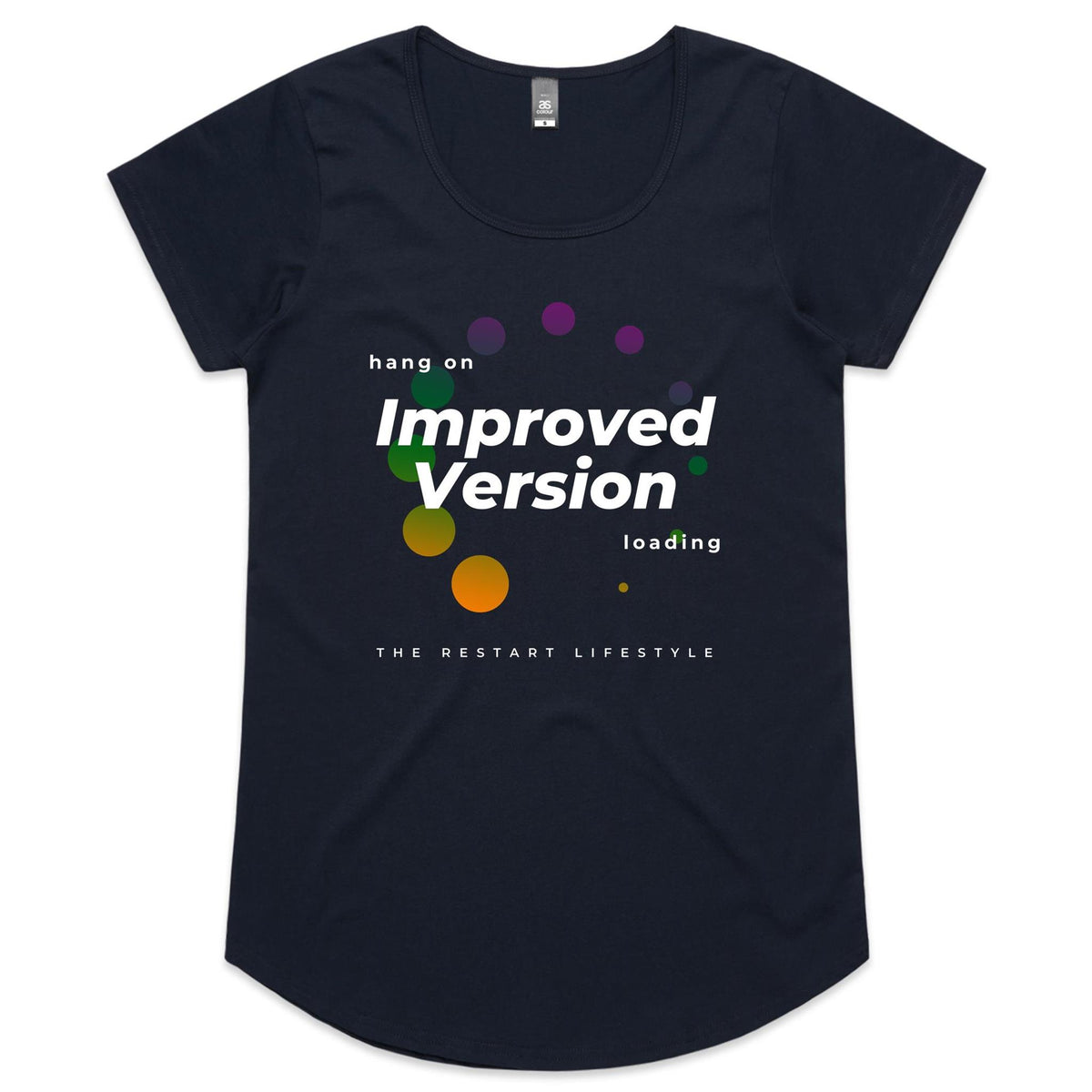 Womens Scoop Neck T-Shirt - Improved Version Design
