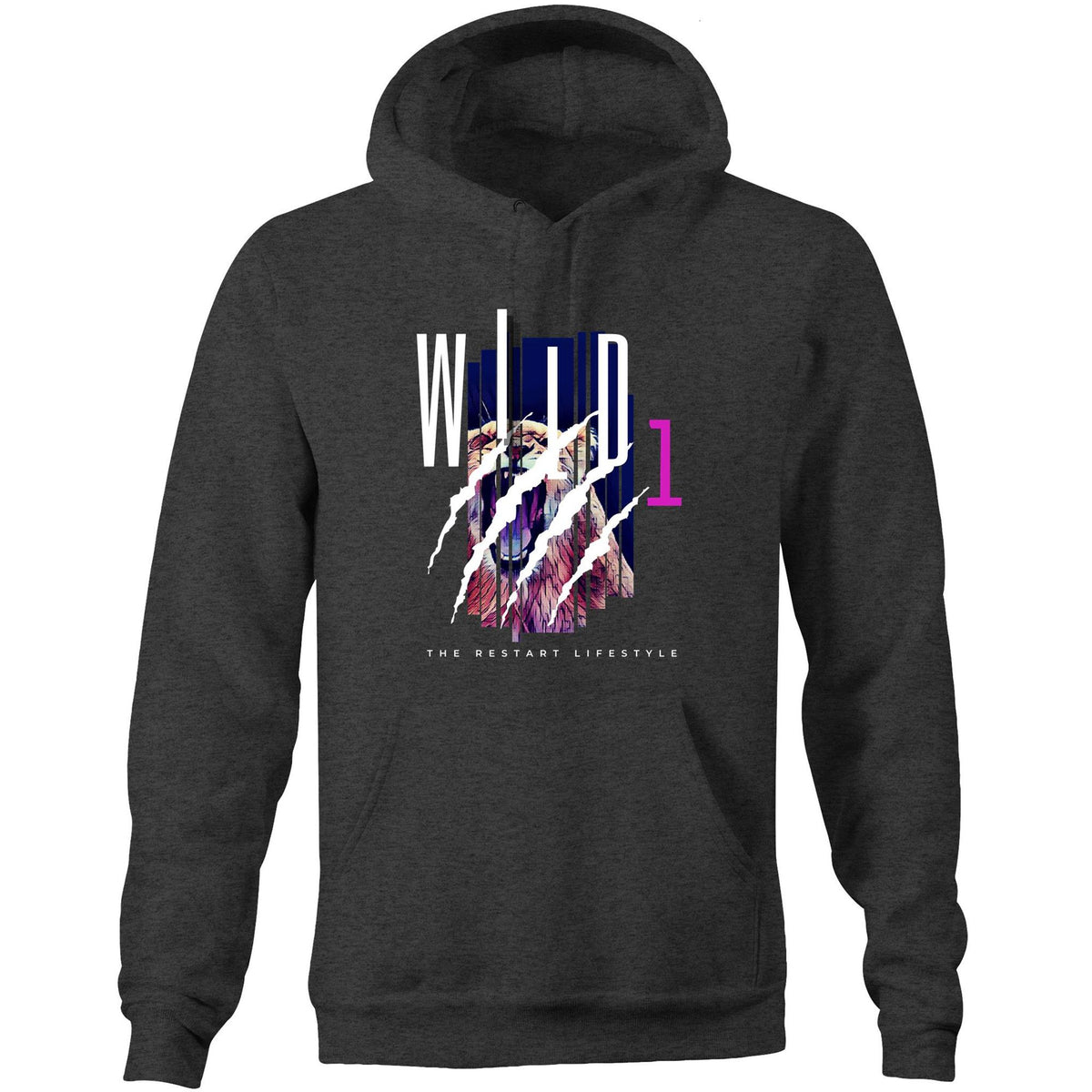 Premium Hoodie - Wild 1 Design - (Dark Colors)