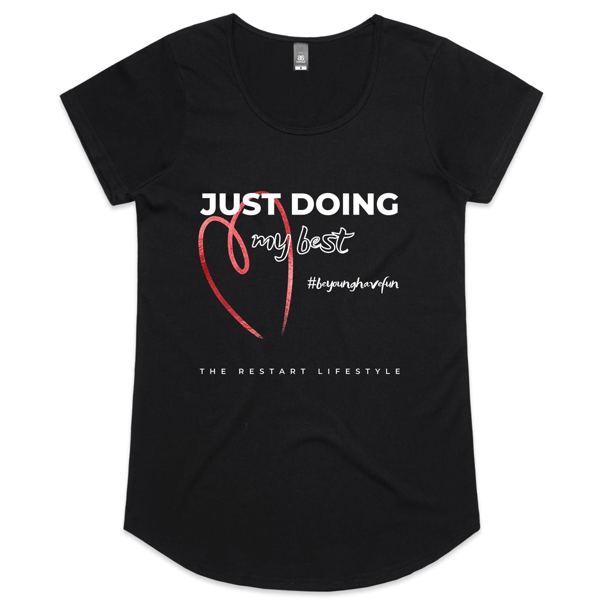 Womens Scoop Neck T-Shirt - Doing my Best Design