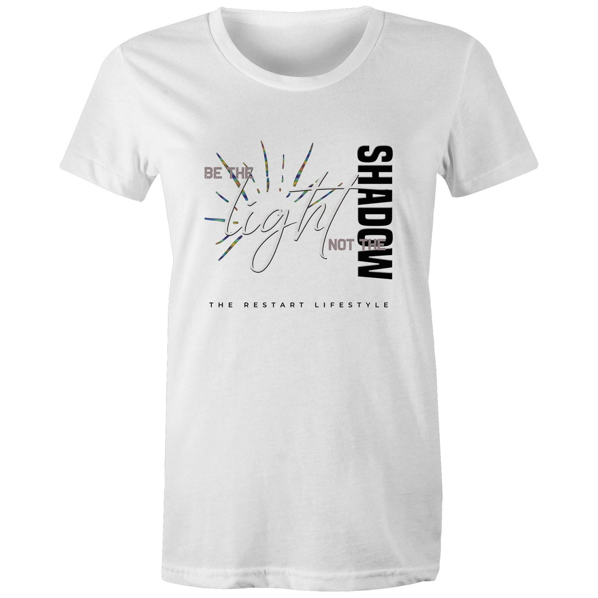 Premium Woman's T-Shirt - Be the Light Design - (Light Colors)