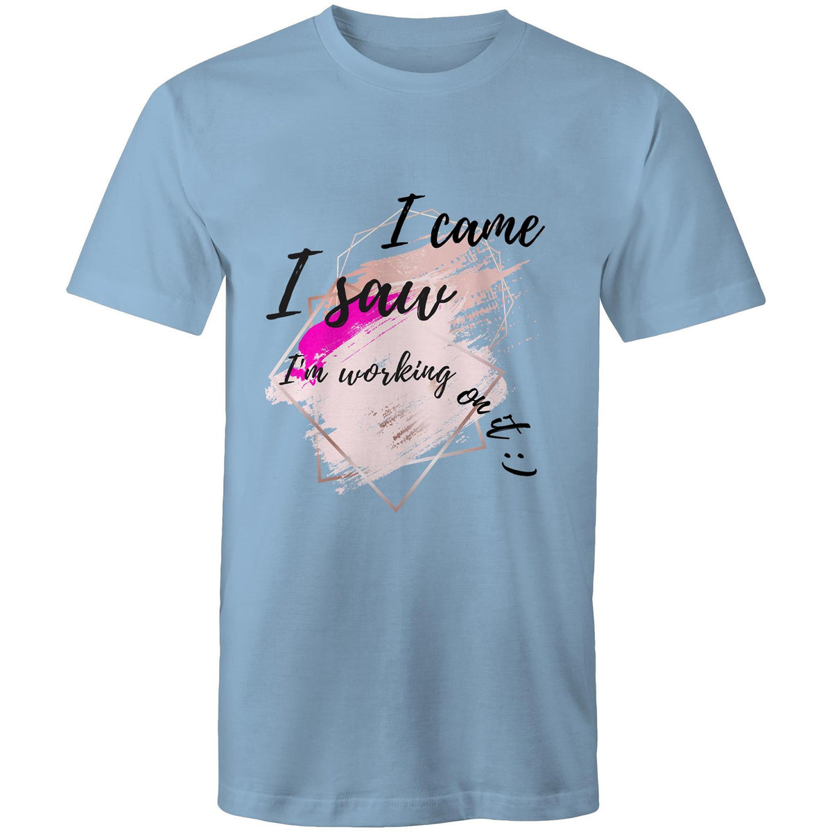 Premium Men's T-Shirt - I Came I Saw Design - (Light Colors)