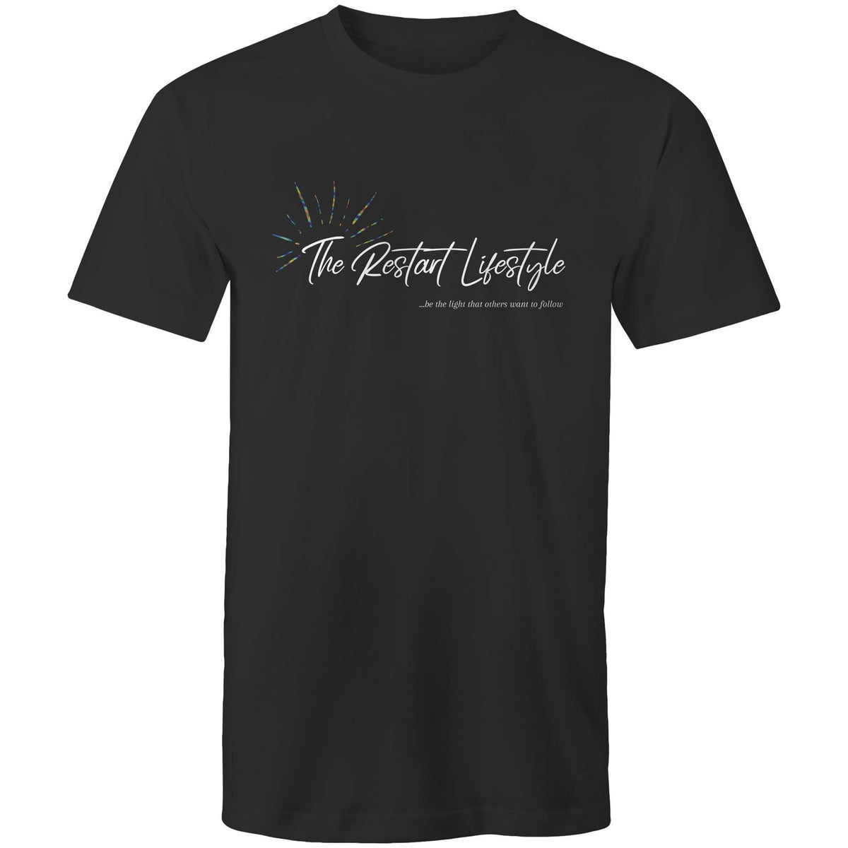 Premium Men's T-Shirt - The Restart Lifestyle Logo - (Dark Colors)