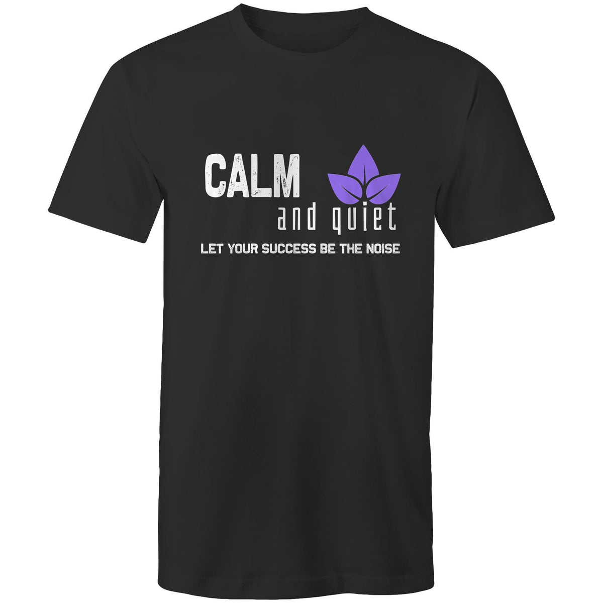 Premium Men's T-Shirt - Calm and Quiet Design - (Dark Colors)