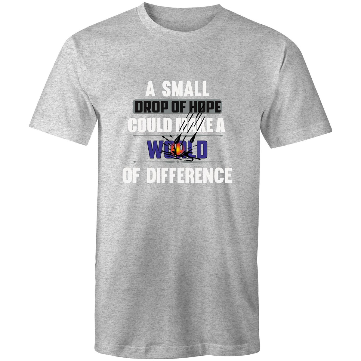 Premium Men's T-Shirt - Drop of Hope Design - (Dark Colors)