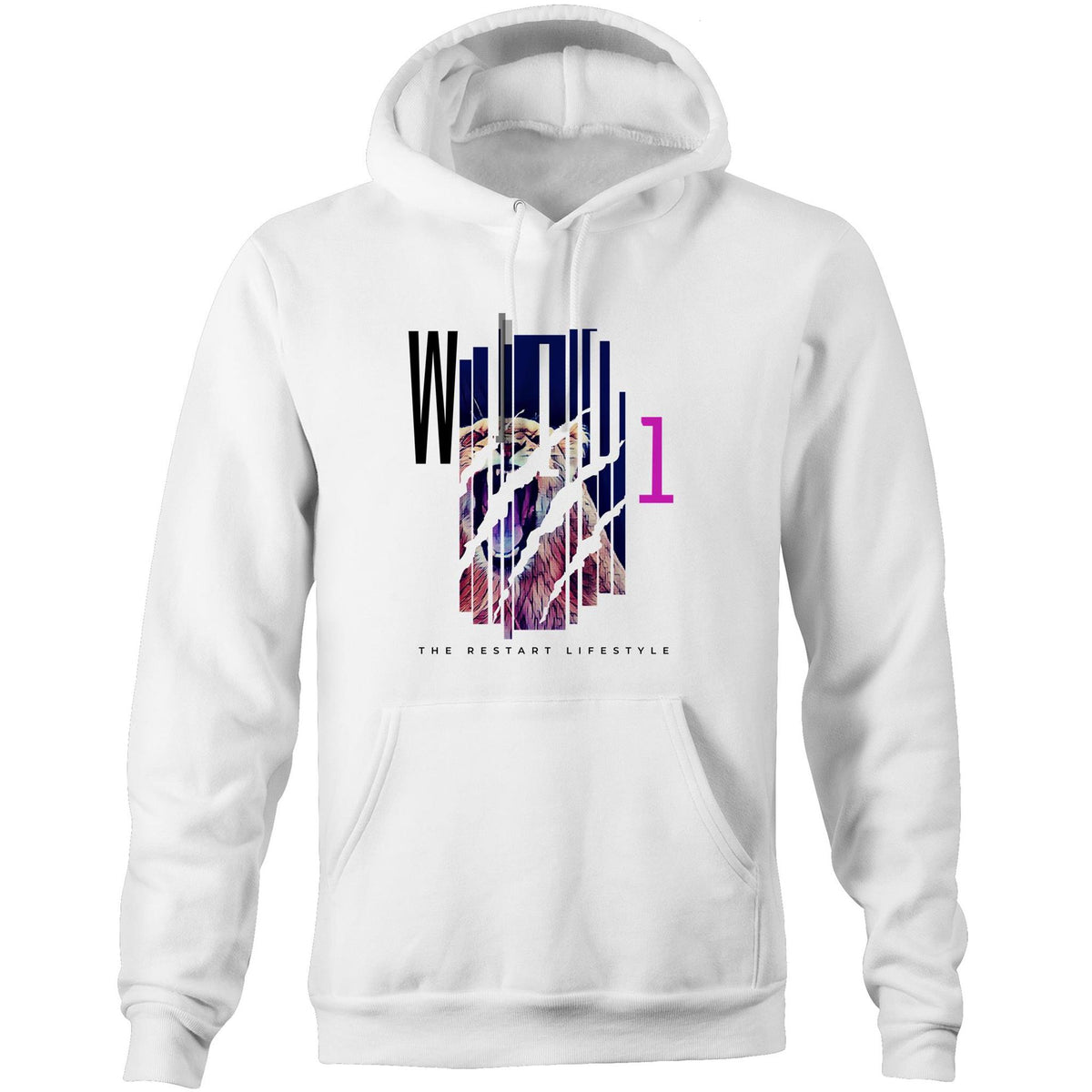 Premium Hoodie - Wild 1 Design - (Light Colors)