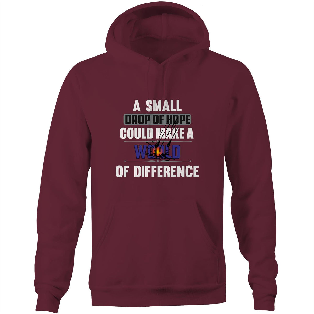 Premium Unisex Hoodie - Drop of Hope Design - (Dark Colors)