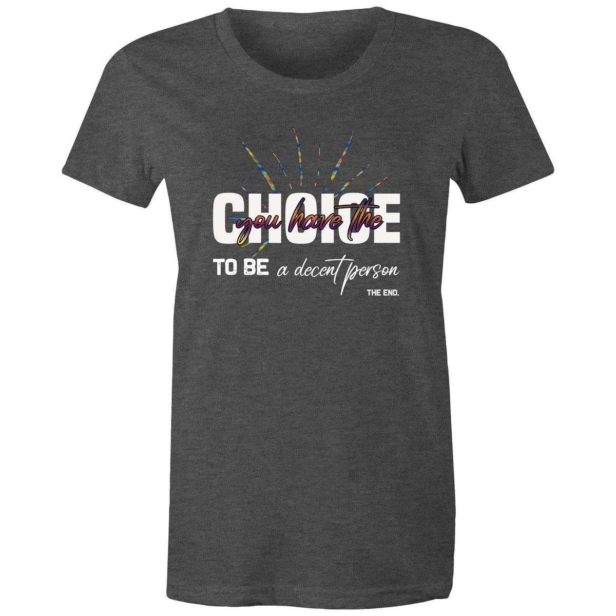 Premium Woman's T-Shirt - Choice Design - (Dark Colors)