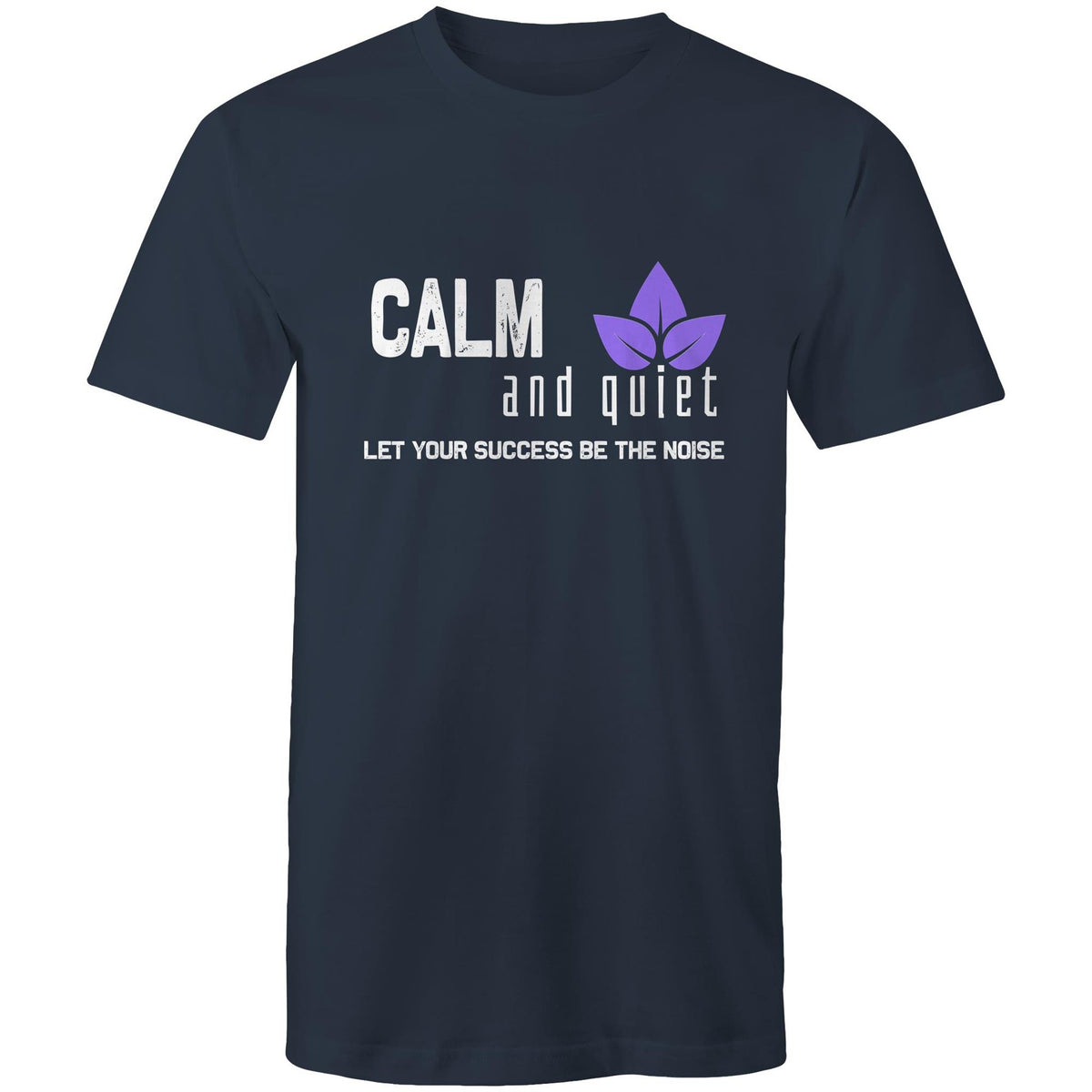 Premium Men's T-Shirt - Calm and Quiet Design - (Dark Colors)