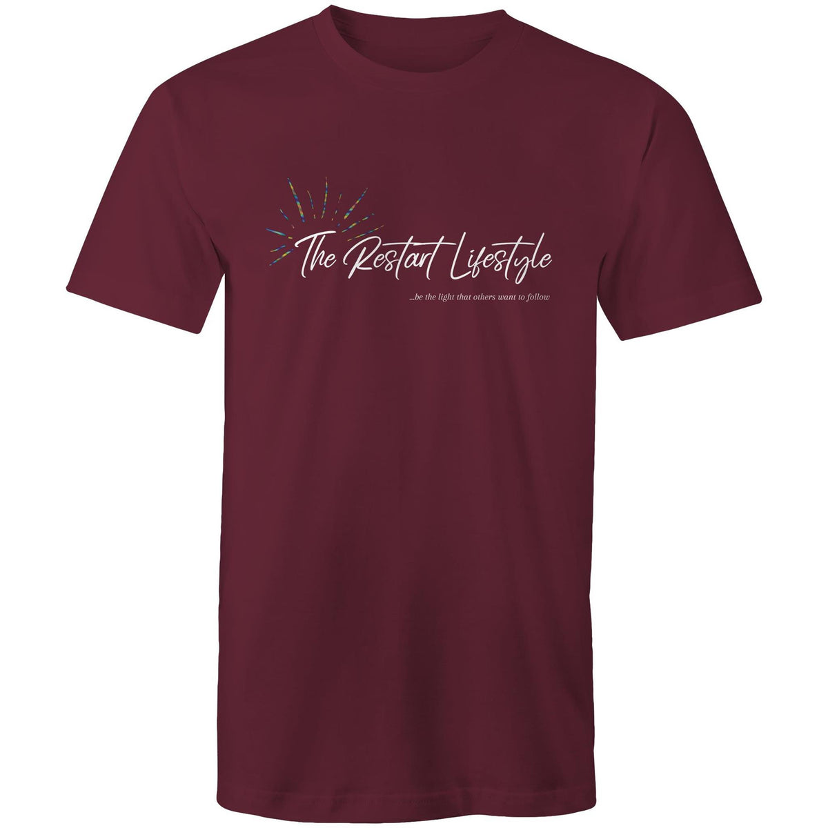 Premium Men's T-Shirt - The Restart Lifestyle Logo - (Dark Colors)