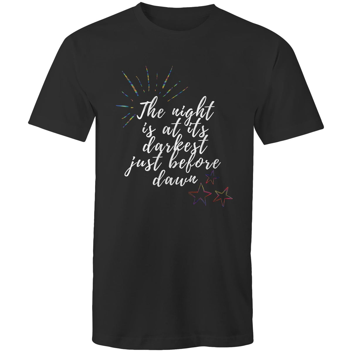 Premium Men's T-Shirt - Darkest Night Design - (Dark Colors)