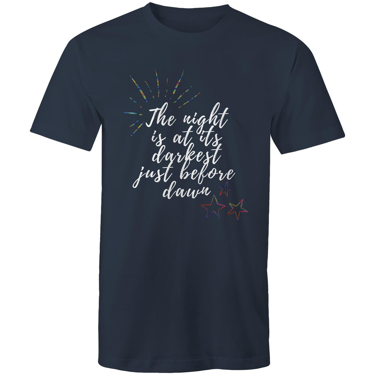 Premium Men's T-Shirt - Darkest Night Design - (Dark Colors)