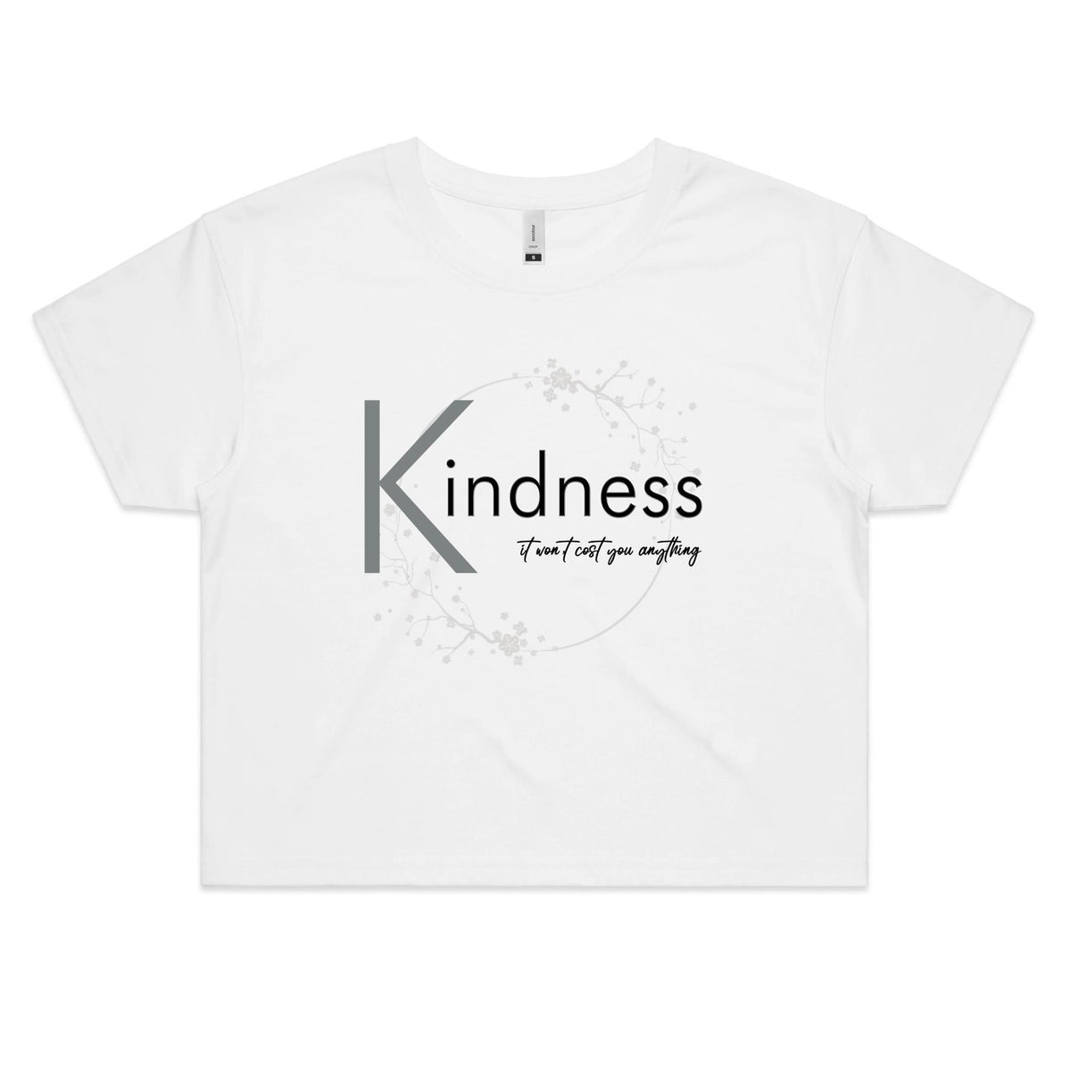 Premium Women's Crop Top - Kindness Design