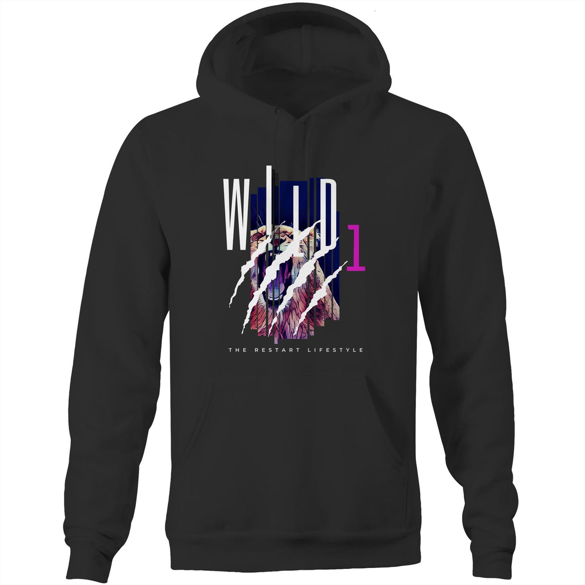 Premium Hoodie - Wild 1 Design - (Dark Colors)