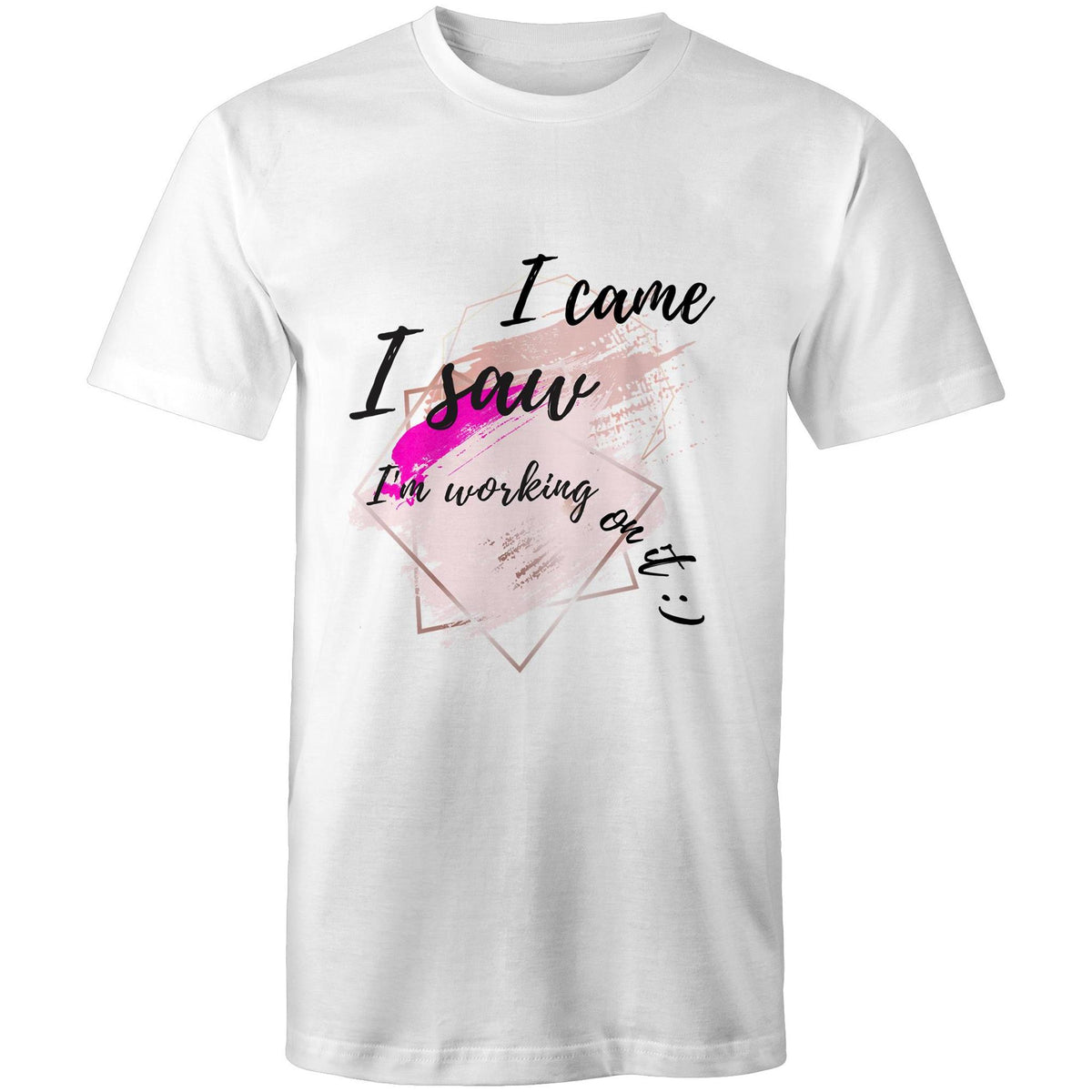 Premium Men's T-Shirt - I Came I Saw Design - (Light Colors)