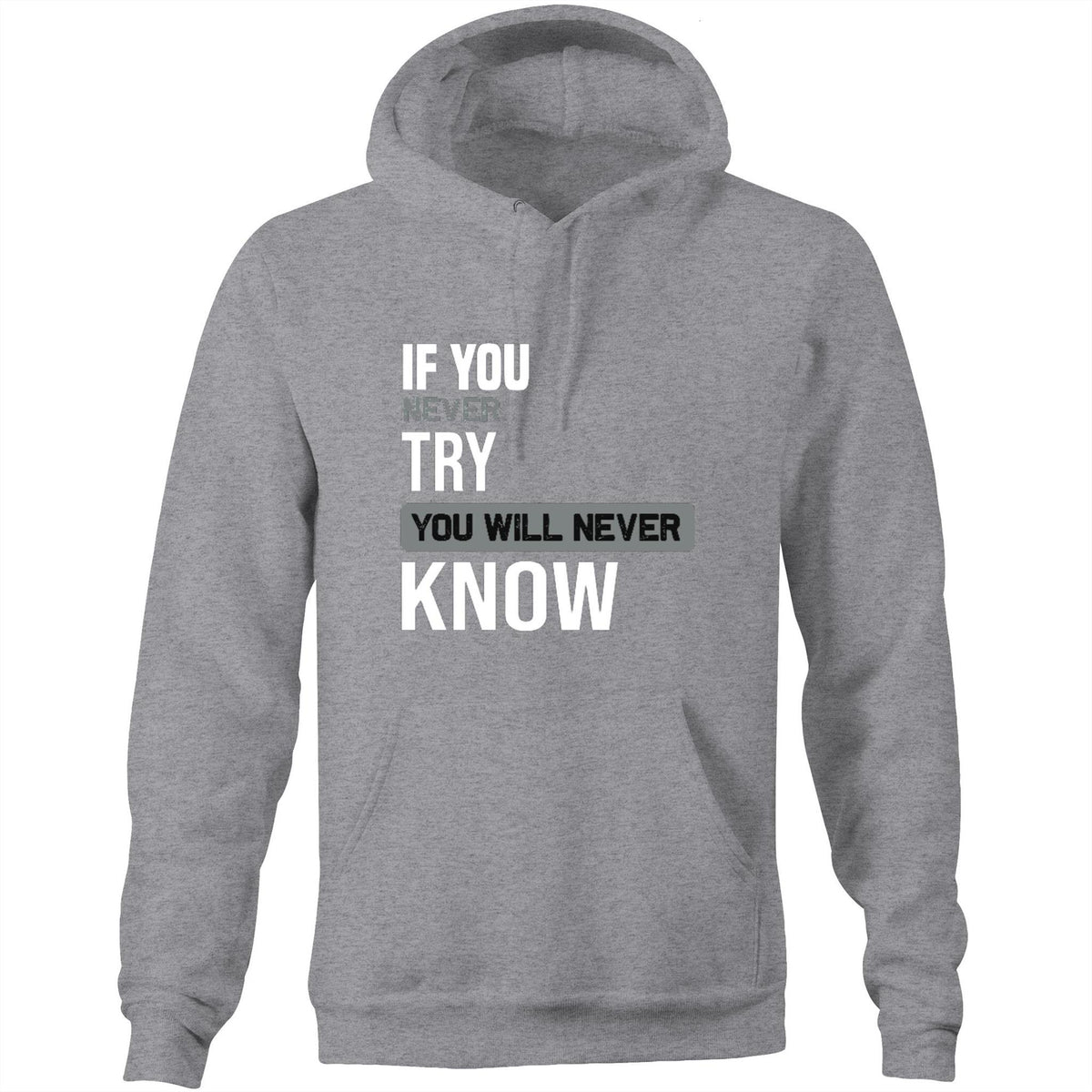 Premium Hoodie - Never Know Design - (Dark Colors)