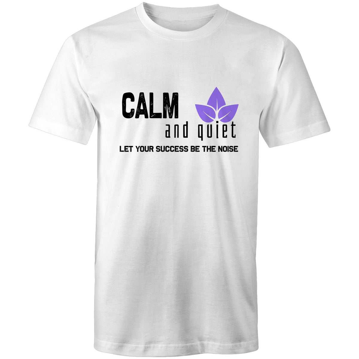 Premium Men's T-Shirt - Calm and Quiet Design - (Light Colors)