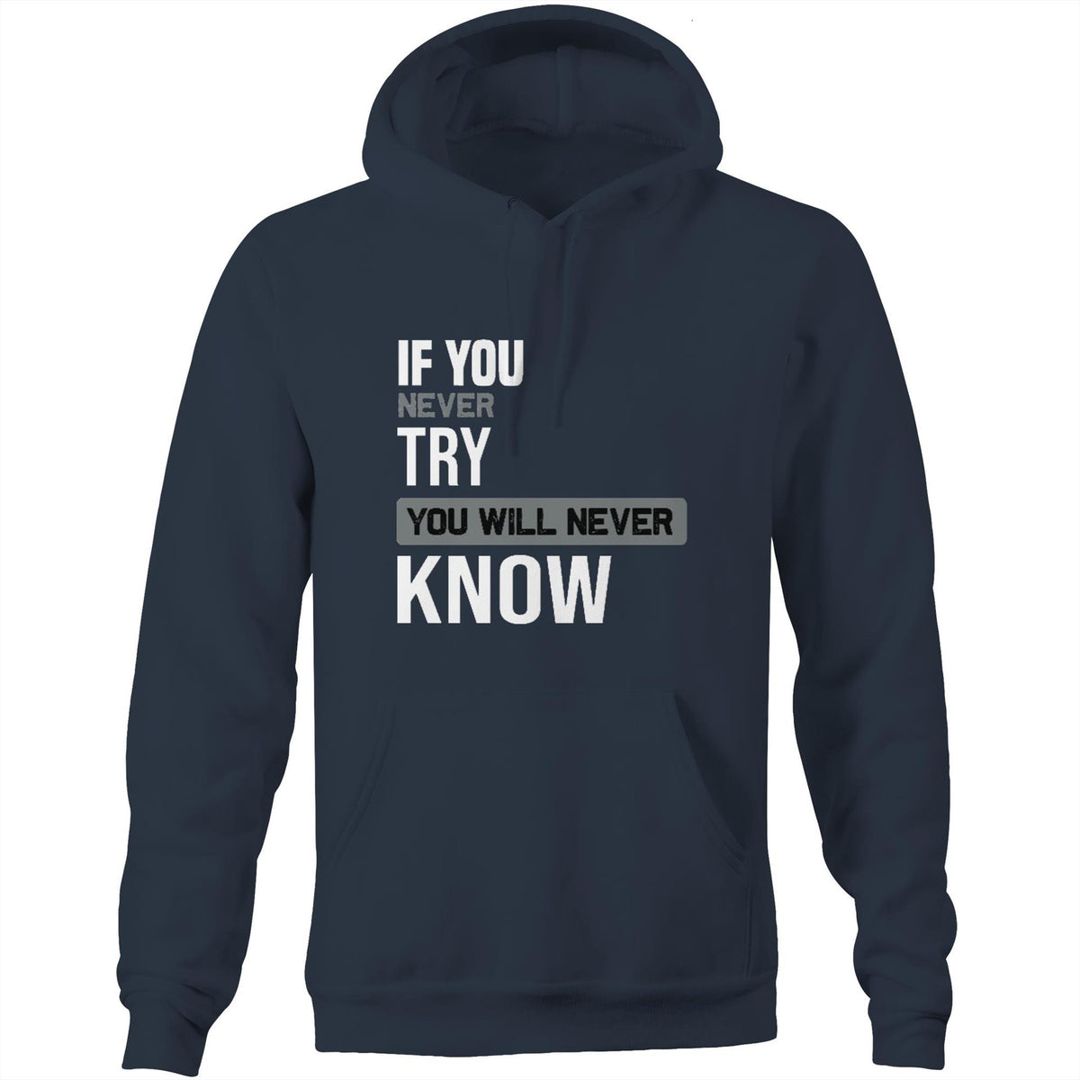 Premium Hoodie - Never Know Design - (Dark Colors)