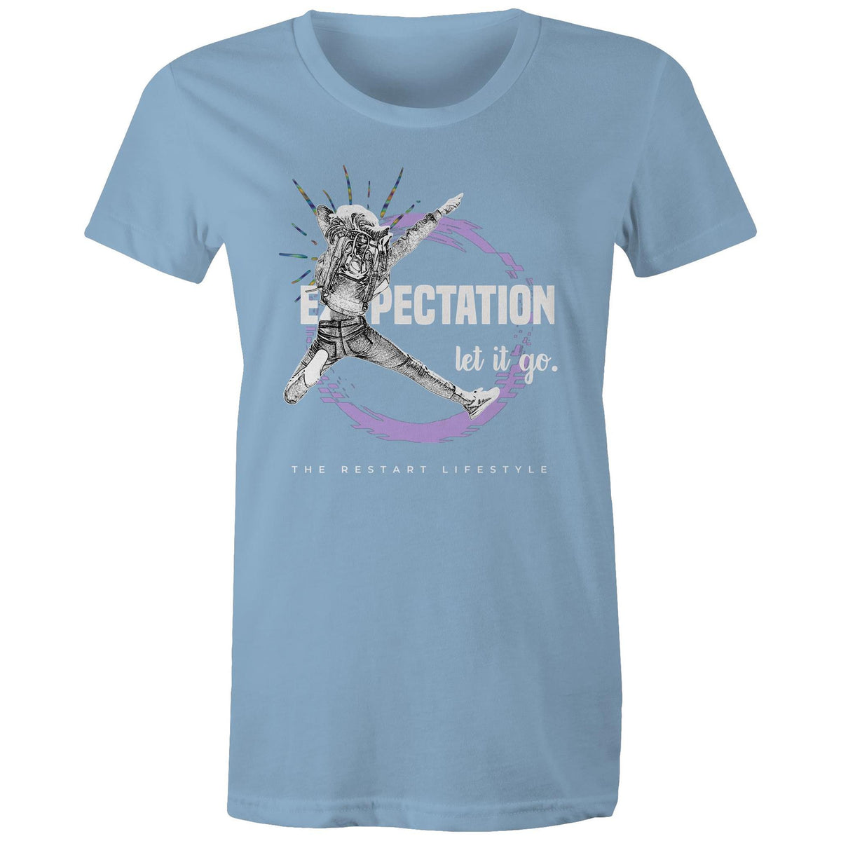 Premium Woman's T-Shirt - Expectation Design - (Dark Colors)