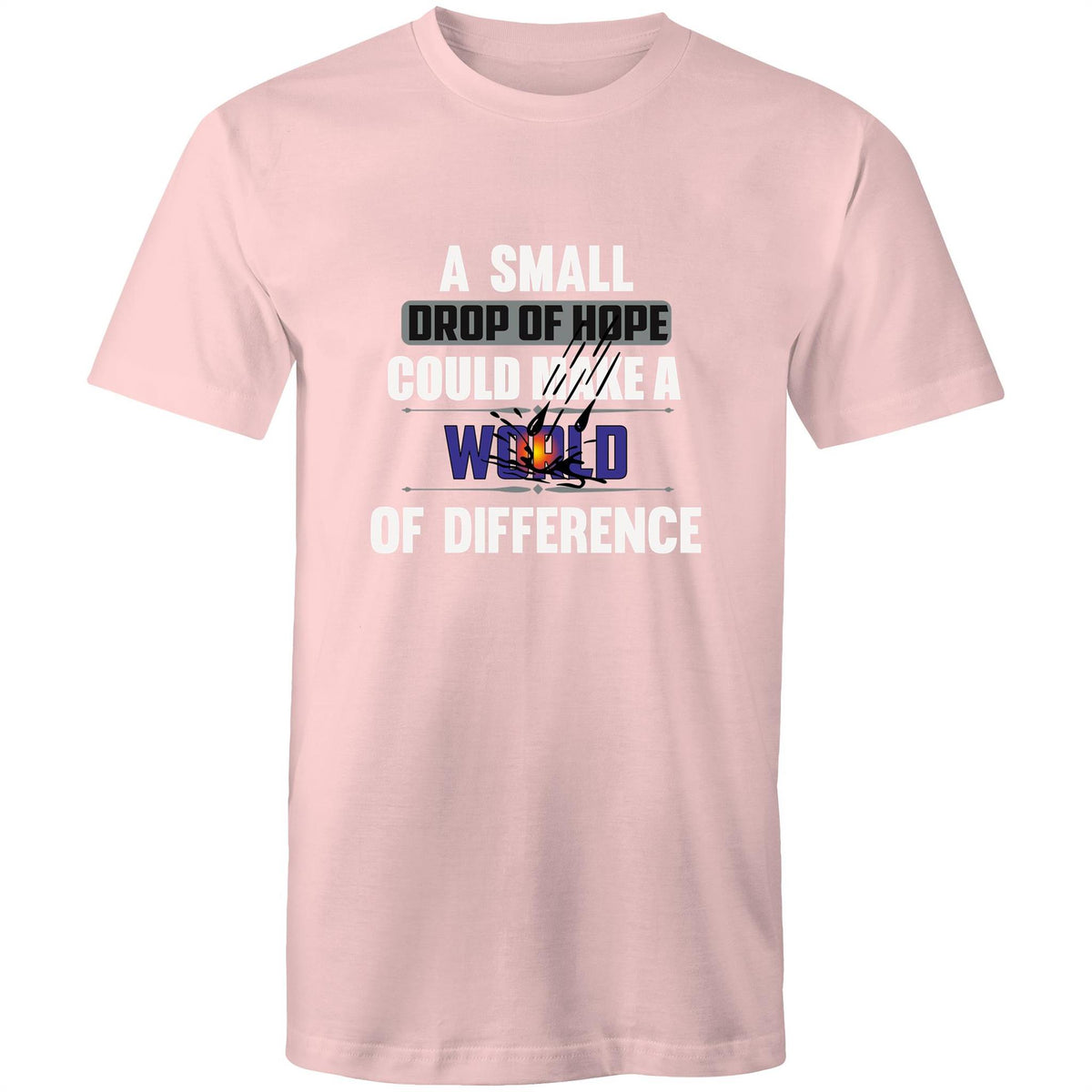 Premium Men's T-Shirt - Drop of Hope Design - (Dark Colors)