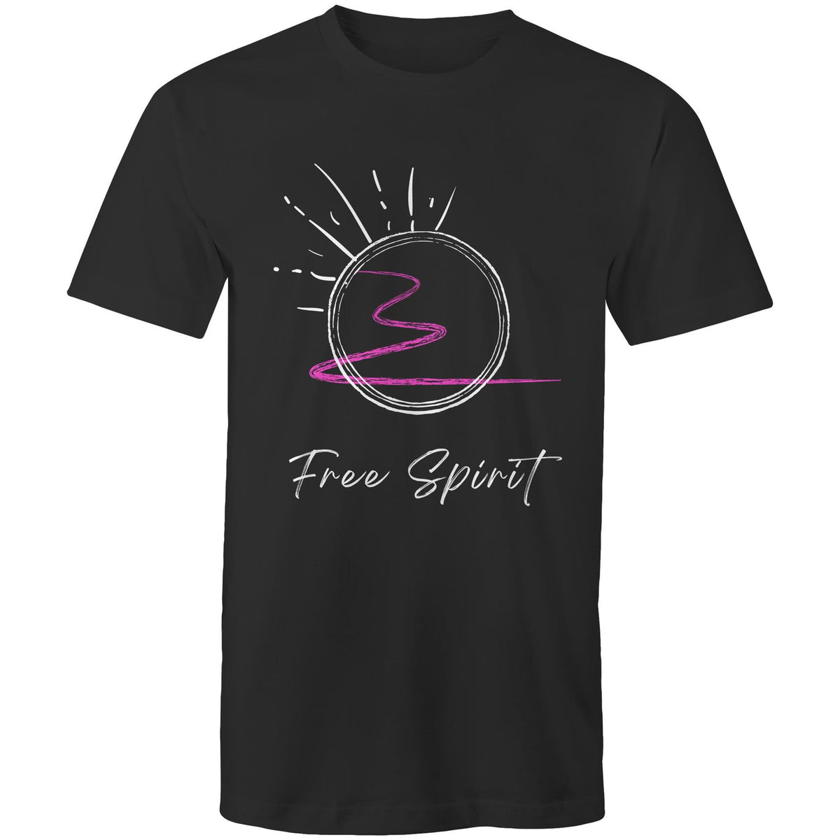 Premium Men's T-Shirt - Free Spirit Design - (Dark Colors)
