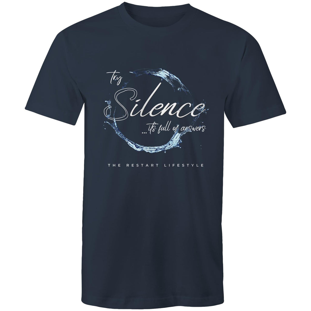 Premium Men's T-Shirt - Silence Design - (Dark Colors)