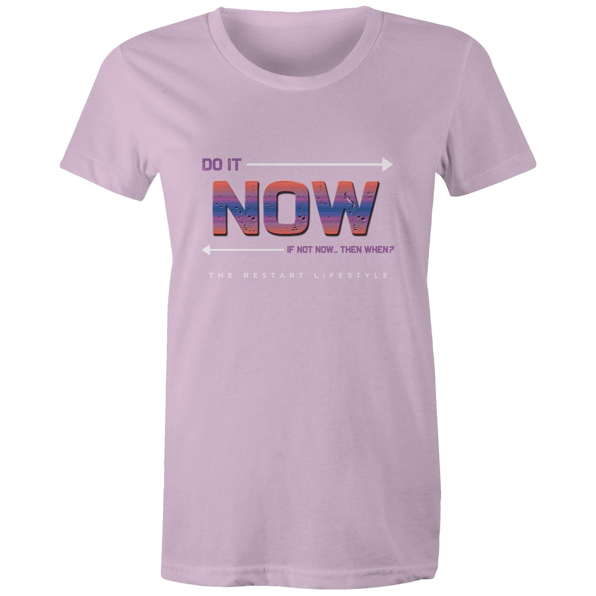 Premium Woman's T-Shirt - Do It Now Design - (Dark Colors)