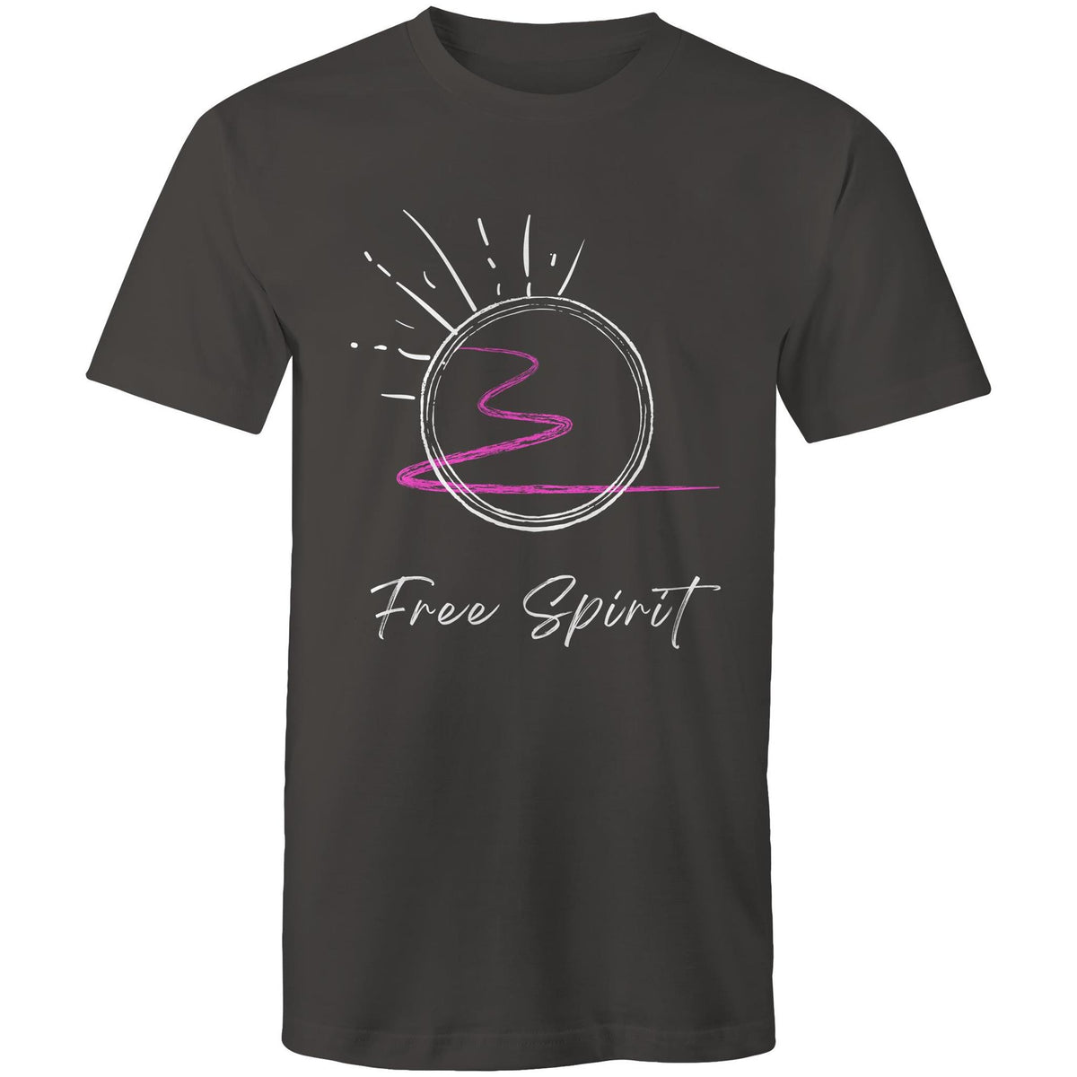 Premium Men's T-Shirt - Free Spirit Design - (Dark Colors)