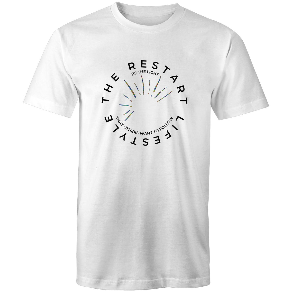 Premium Men's T-Shirt - The Restart Lifestyle Circle - (Light Colors)