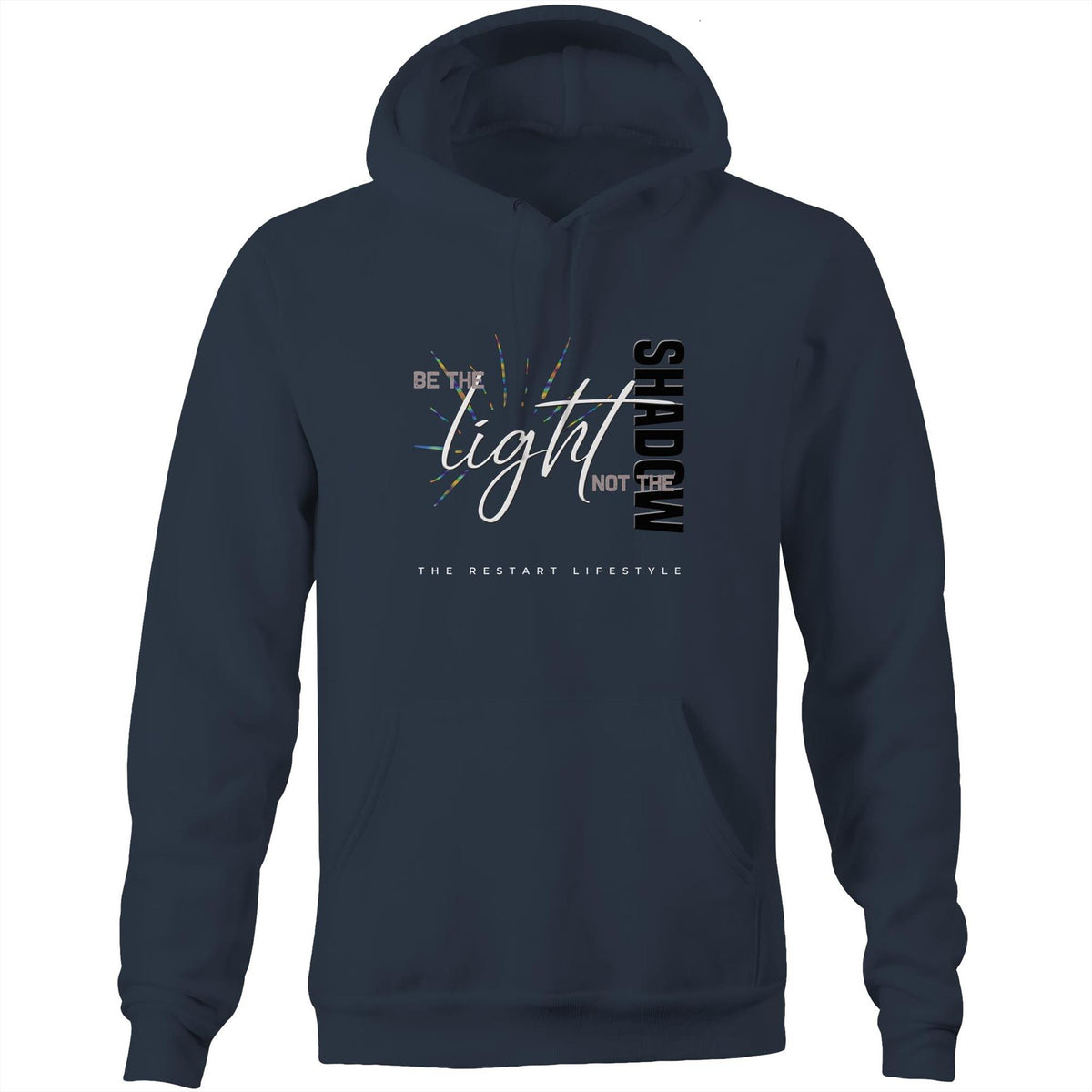 Premium Unisex Hoodie - Be the Light Design - Circle (Dark Colors)