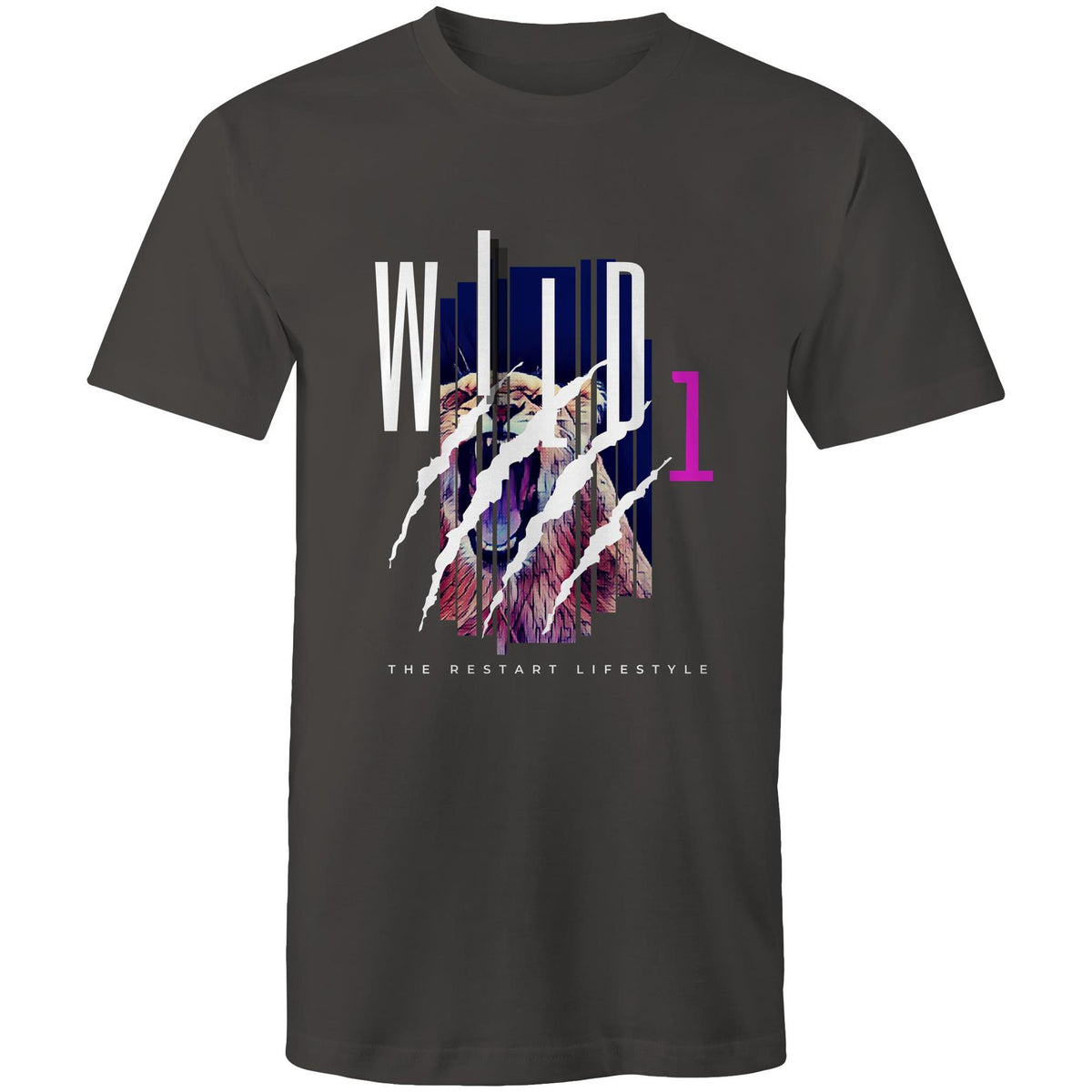 Premium Men's T-Shirt - Wild 1 Design - (Dark Colors)