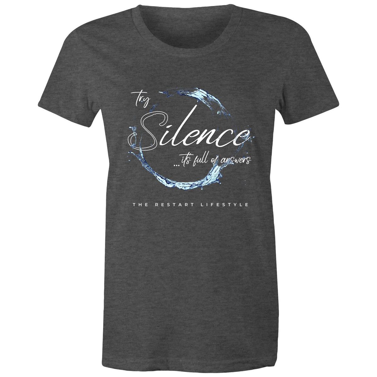 Premium Woman's T-Shirt - Silence Design - (Dark Colors)