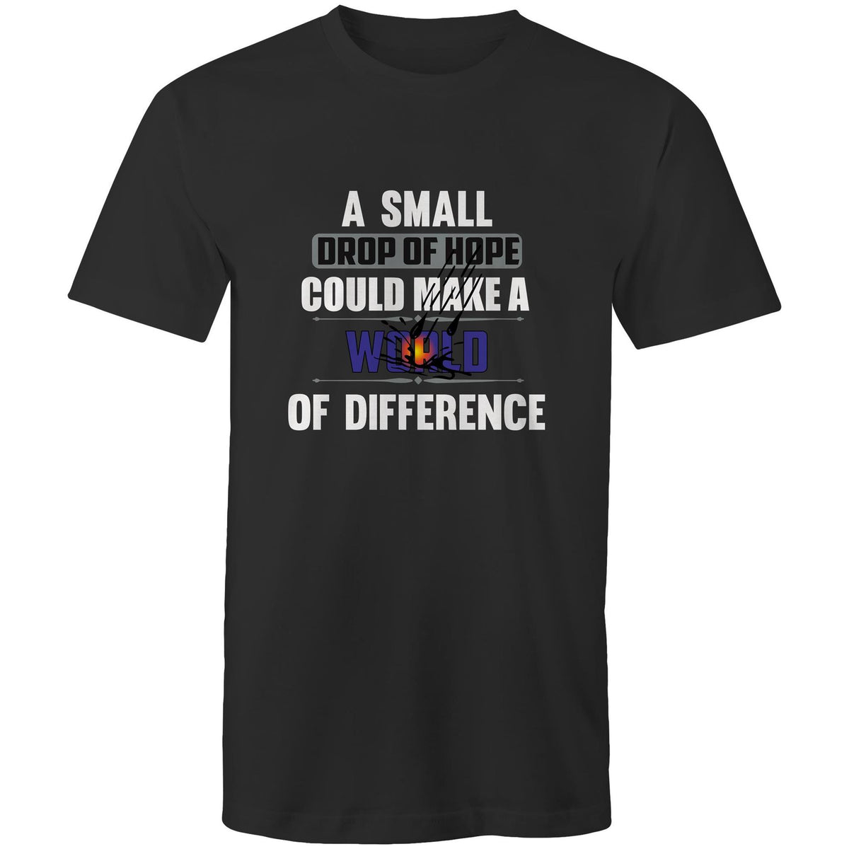 Premium Men's T-Shirt - Drop of Hope Design - (Dark Colors)