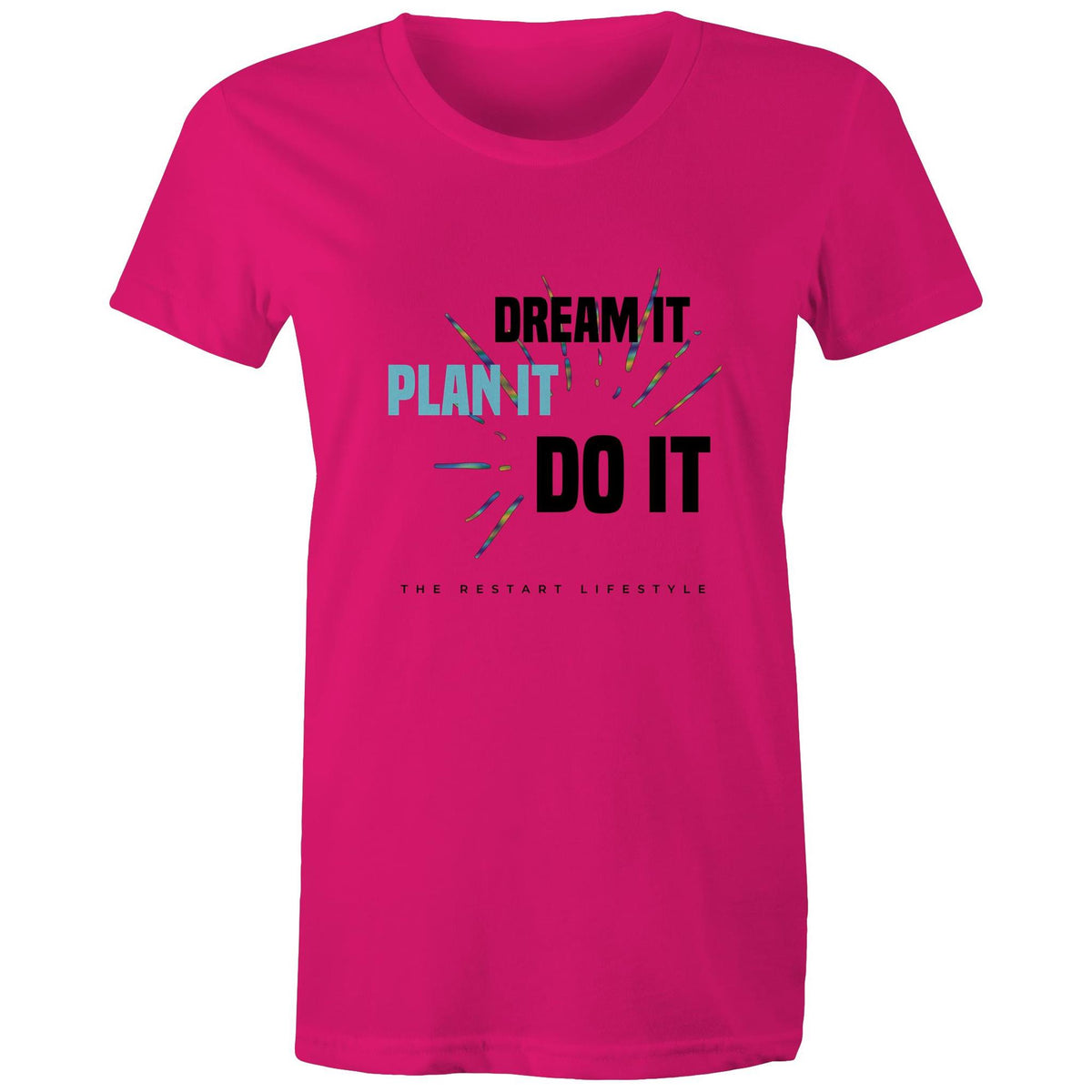 Premium Woman's T-Shirt - Plan It Do It - (Light Colors)