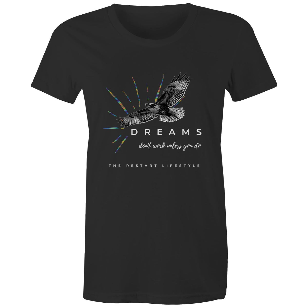 Premium Woman's T-Shirt - Dreams Design - (Dark Colors)