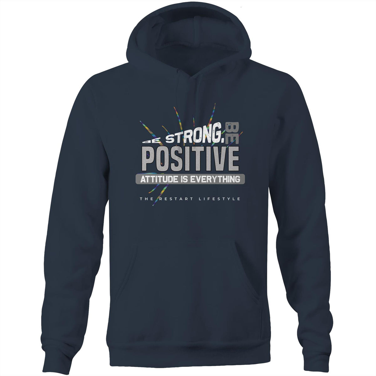 Premium Hoodie - Be Positive Design - (Dark Colors)