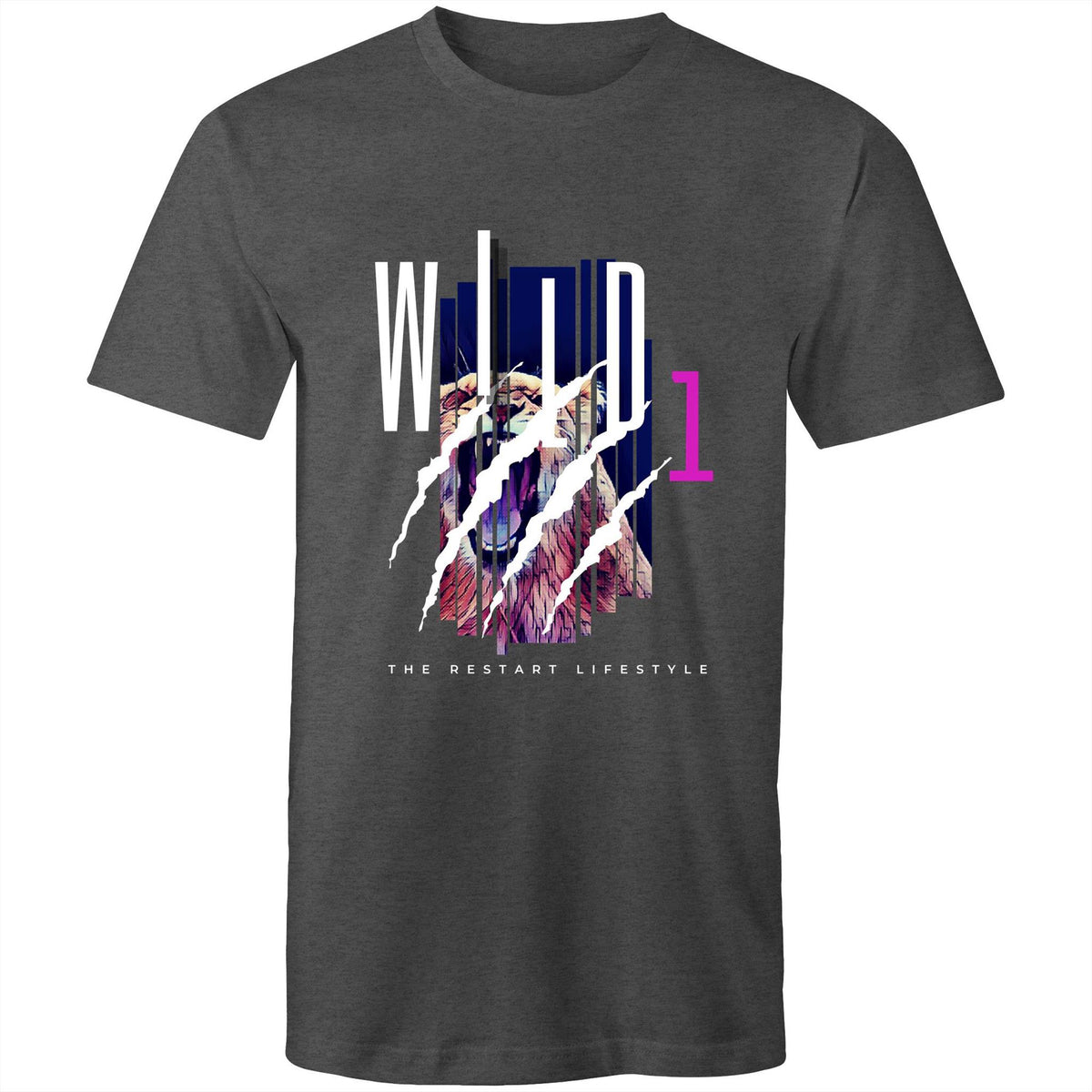 Premium Men's T-Shirt - Wild 1 Design - (Dark Colors)