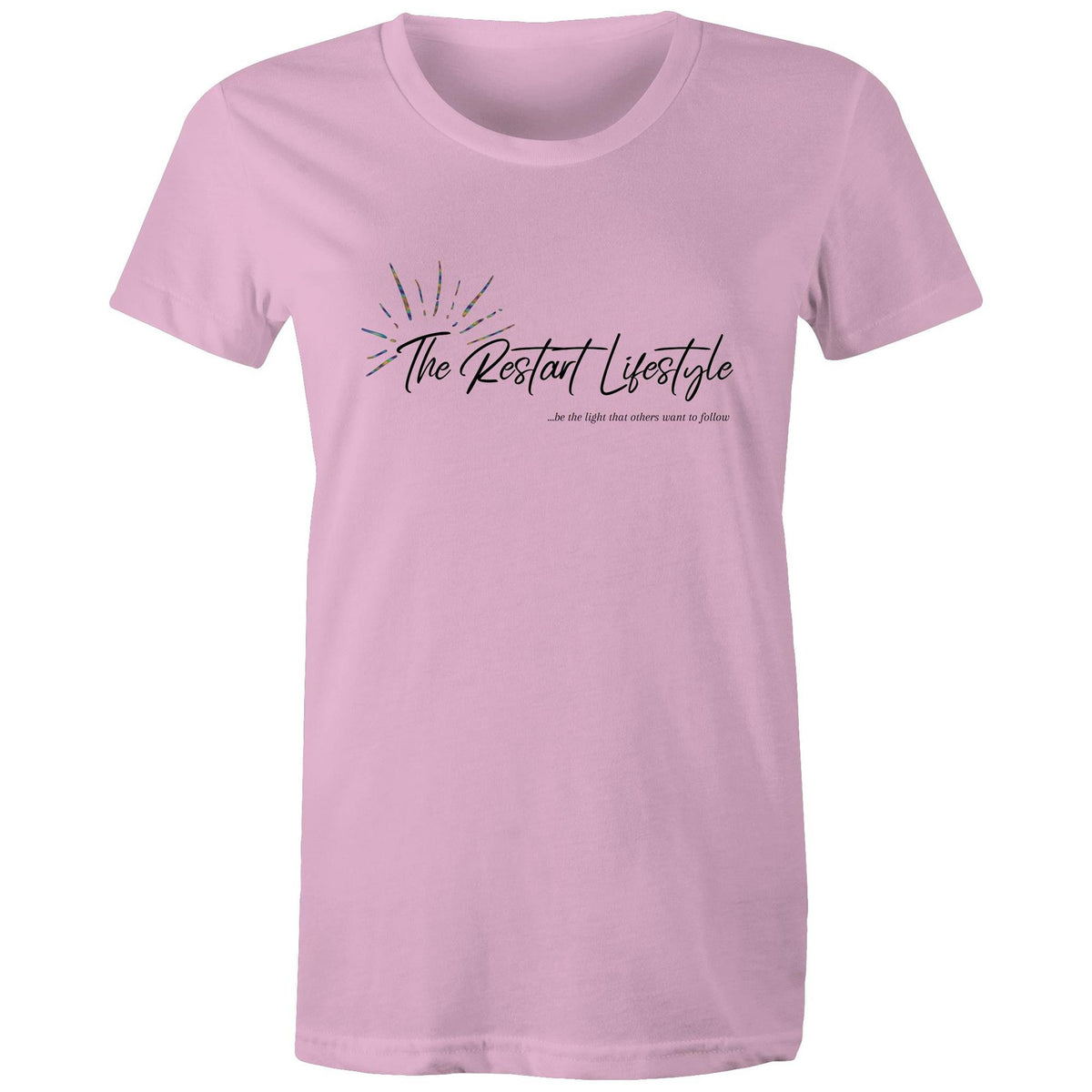 Premium Woman's T-Shirt - The Restart Lifestyle Logo - (Light Colors)