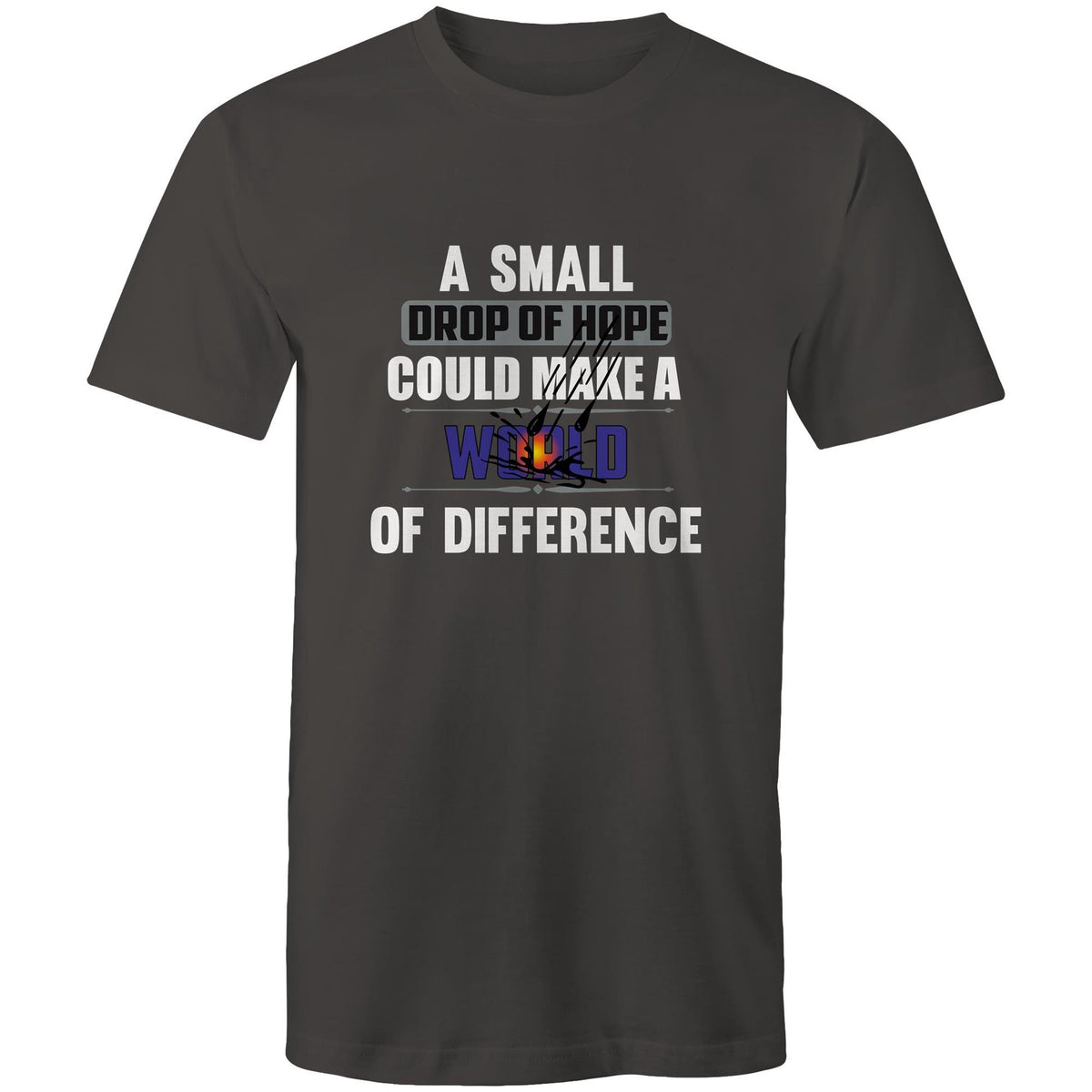 Premium Men's T-Shirt - Drop of Hope Design - (Dark Colors)