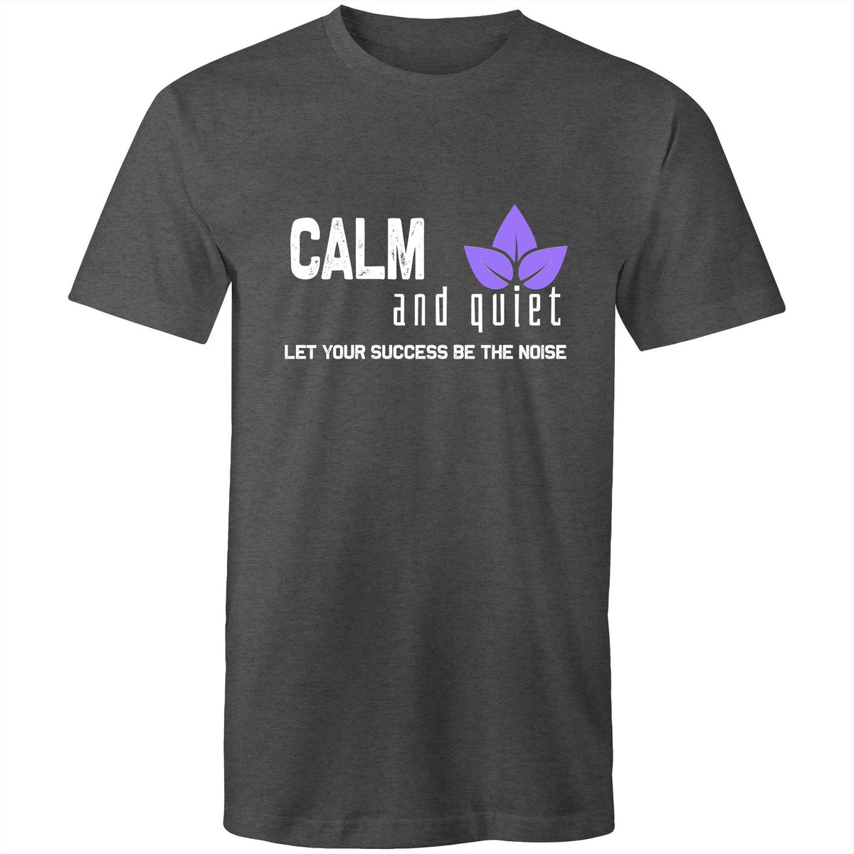 Premium Men's T-Shirt - Calm and Quiet Design - (Dark Colors)