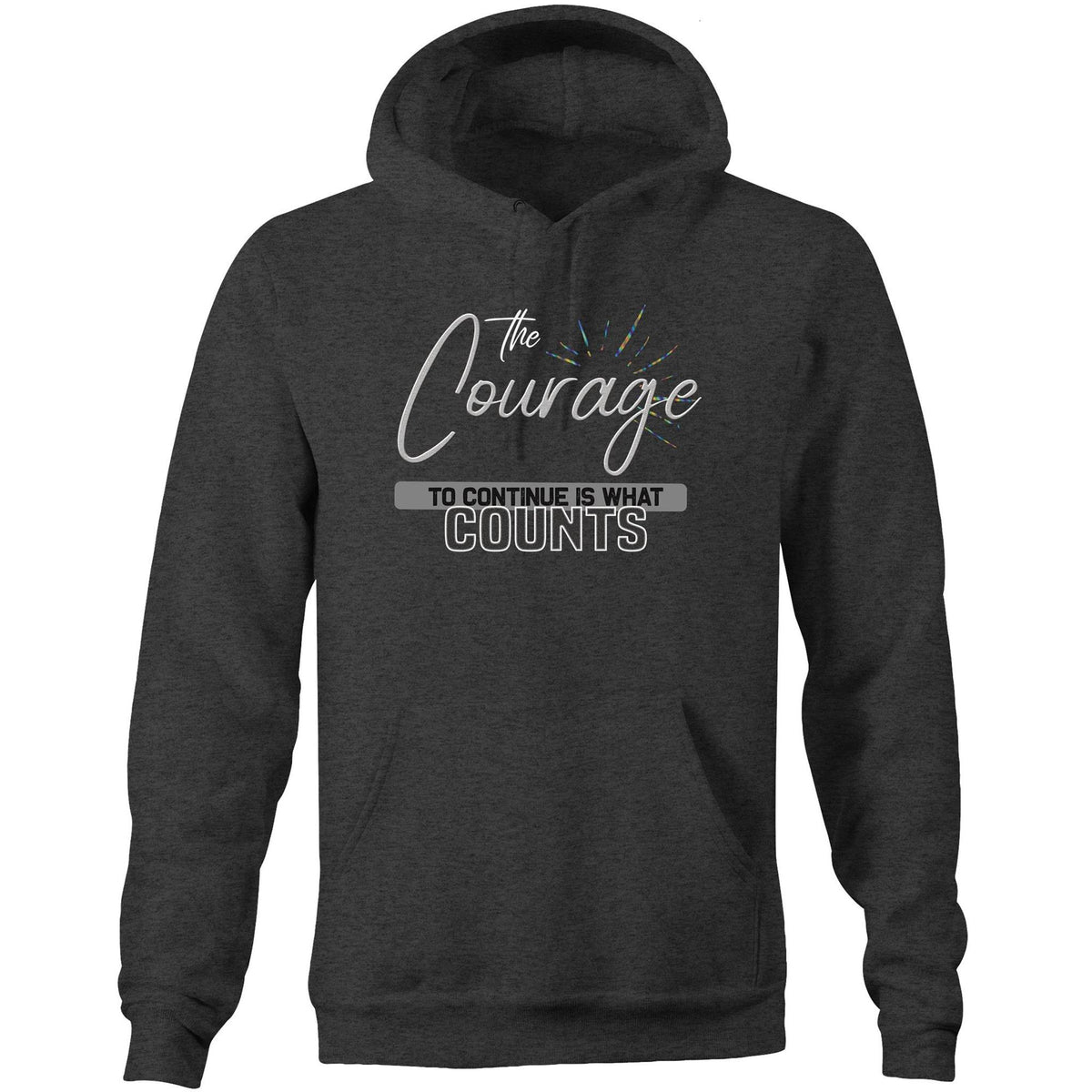 Premium Hoodie - Courage Design - (Dark Colors)