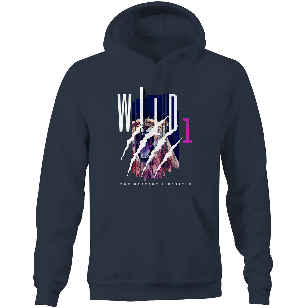 Premium Hoodie - Wild 1 Design - (Dark Colors)