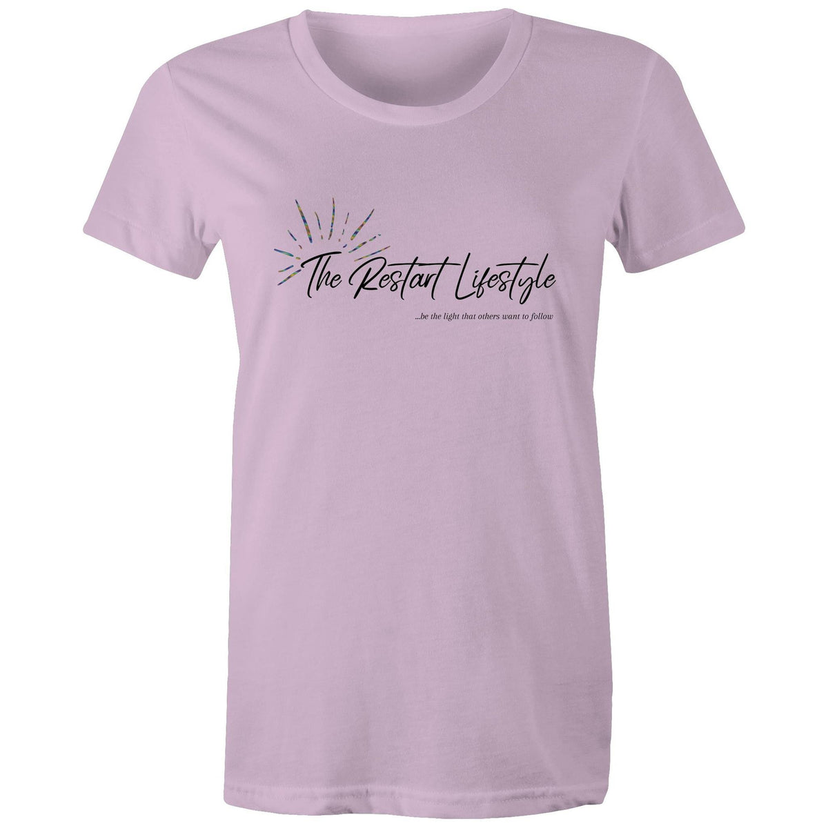 Premium Woman's T-Shirt - The Restart Lifestyle Logo - (Light Colors)