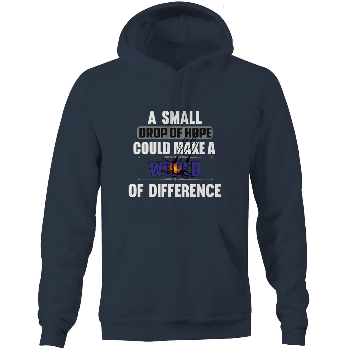 Premium Unisex Hoodie - Drop of Hope Design - (Dark Colors)